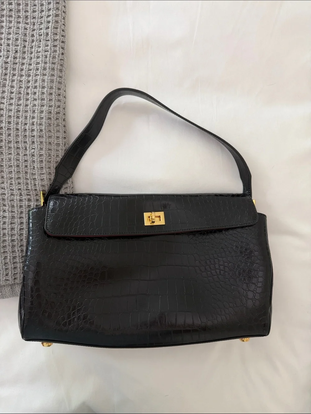 Valentina Bag - Croc Embossed - Picture 3 of 8